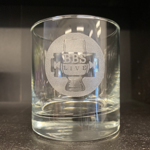 BBS.Live - LowBall Rocks Whiskey glass - 11oz