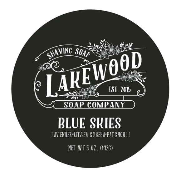 Lakewood Soap Company - Blue Skies - Artisan Shave Soap 5oz