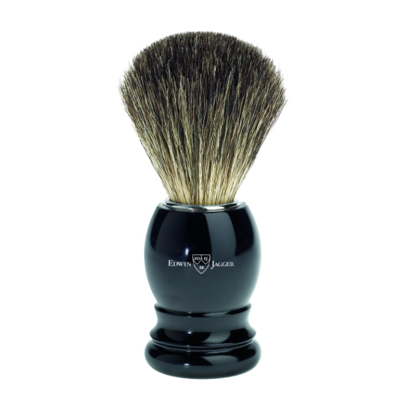 Edwin Jagger 81P26 Imitation Ebony Shaving Brush (Pure Badger)