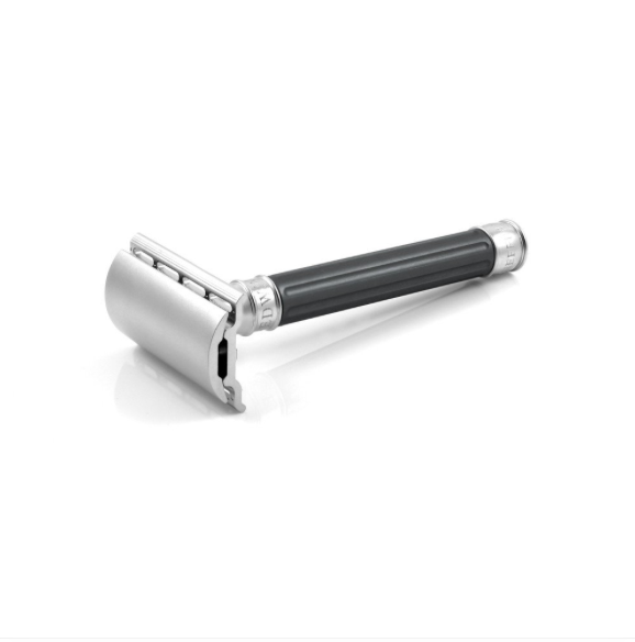 Edwin Jagger - 3ONE6 Stainless Steel Gunmetal Double Edge Safety Razor - DESSGA5BL