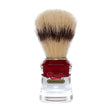 Semogue - 830 Premium Boar Shaving Brush - Red and Clear Acrylic Handle