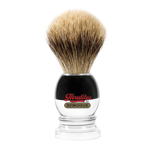 Semogue - 2040 HD Finest  Badger Shaving Brush - Clear Acrylic Handle