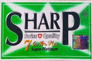 Sharp - 7am Double Edge Razor Blades – Super Platinum - Pack of 5 Blades