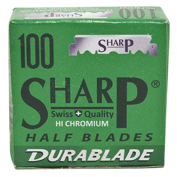 Sharp - Single Edge - Saloon Style Razor Blades - 100 Half Blades