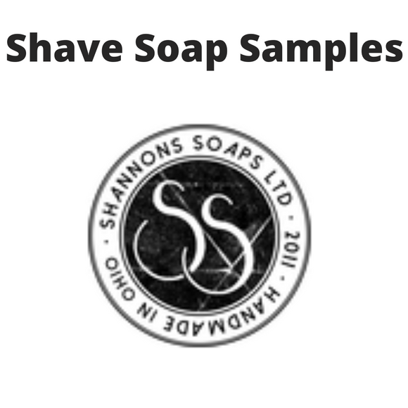 Shannon's Soap -Shave Soap Samples - 1/4oz
