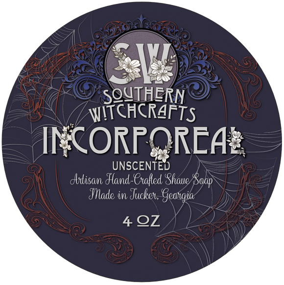 Southern Witchcrafts - Vegan (Unscented) Shave Soap - Incorporeal