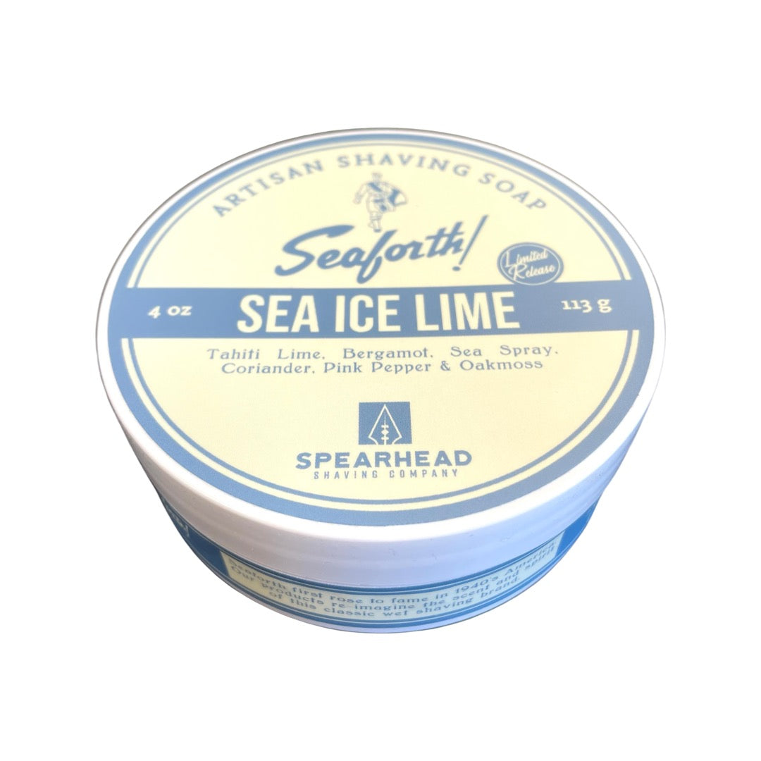 Spearhead Shaving Company Seaforth! Sea Ice Lime Shaving Soap Li