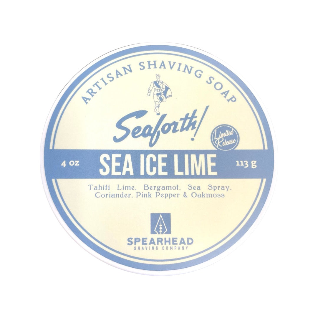 Spearhead Shaving Company Seaforth! Sea Ice Lime Shaving Soap Li