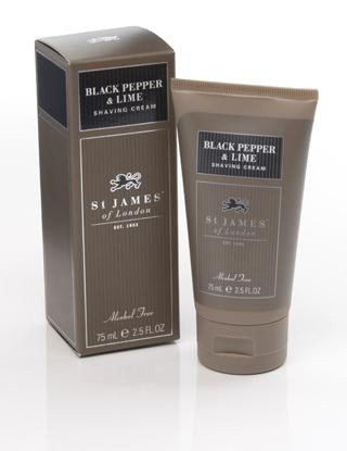 St. James of London - Shaving Cream Travel Tube - Black Pepper & Lime