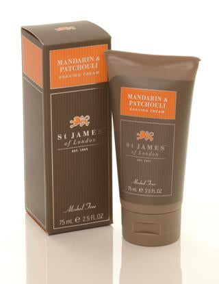 St. James of London - Shaving Cream Travel Tube - Mandarin & Patchouli