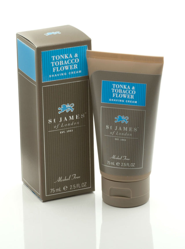 St. James of London - Shaving Cream Travel Tube - Tonka & Tobacco Flower