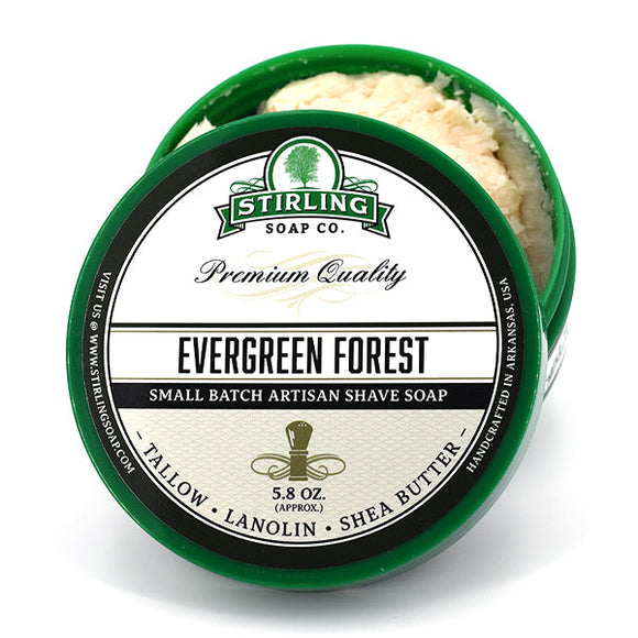 Stirling Soap Company - Evergreen Forest - Shave Soap