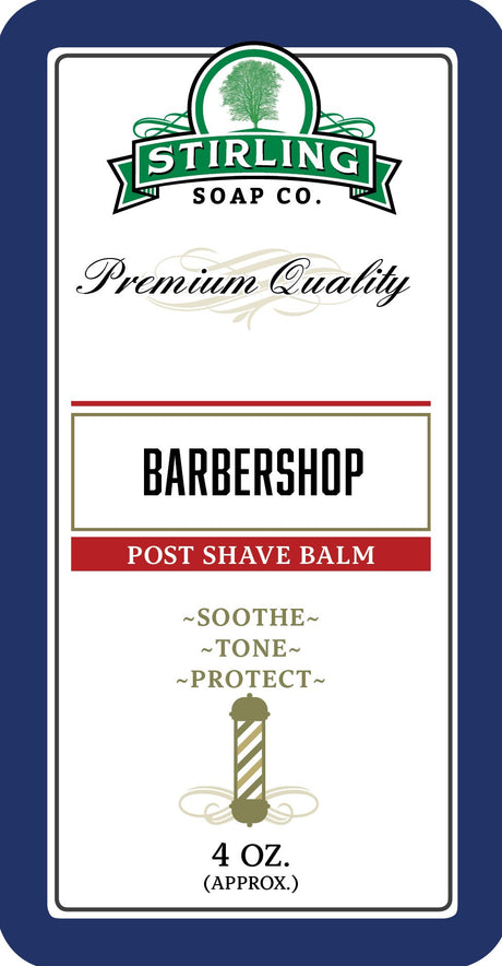Stirling Soap Company - Post-Shave Balm - Barbershop