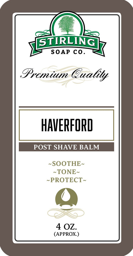 Stirling Soap Company - Post-Shave Balm - HaverfordStirling Soap Company - Post-Shave Balm - Haverford