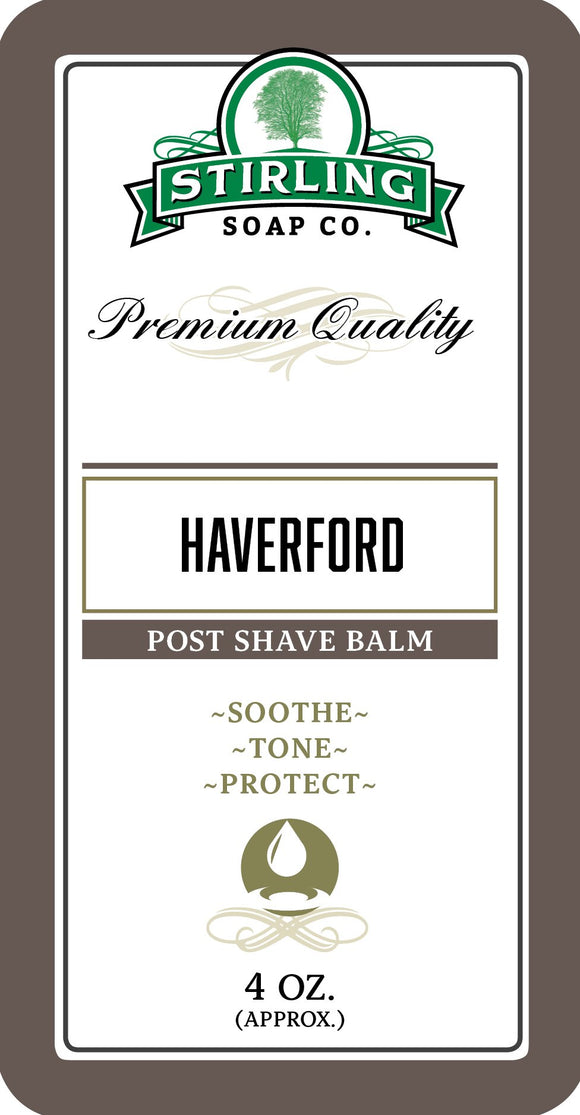 Stirling Soap Company - Post-Shave Balm - HaverfordStirling Soap Company - Post-Shave Balm - Haverford