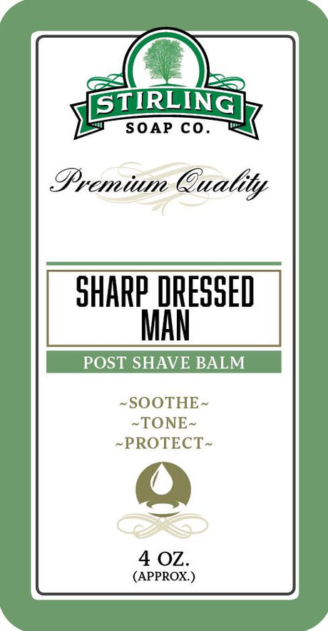 Stirling Soap Company - Post-Shave Balm - Sharp Dressed Man