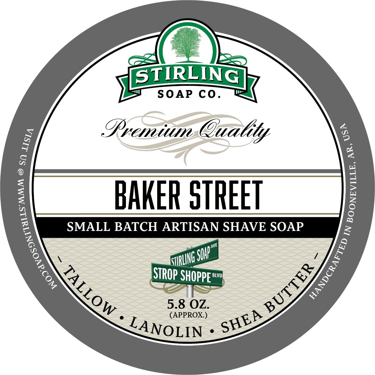 Stirling Soap Company - Shave Soap - Baker Street