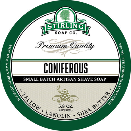 Stirling Soap Company - Shave Soap - Coniferous