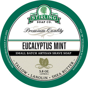 Stirling Soap Company - Shave Soap - Eucalyptus Mint