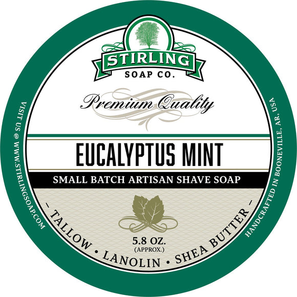 Stirling Soap Company - Shave Soap - Eucalyptus Mint