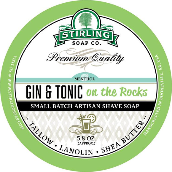 Stirling Soap Company - Shave Soap - Gin & Tonic On The Rocks