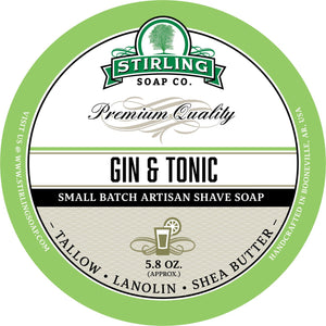 Stirling Soap Company - Shave Soap - Gin & Tonic