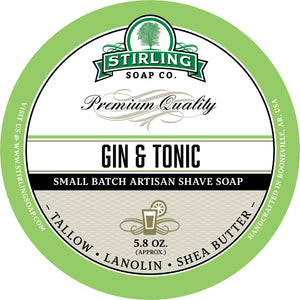 Stirling Soap Company - Shave Soap - Gin & Tonic