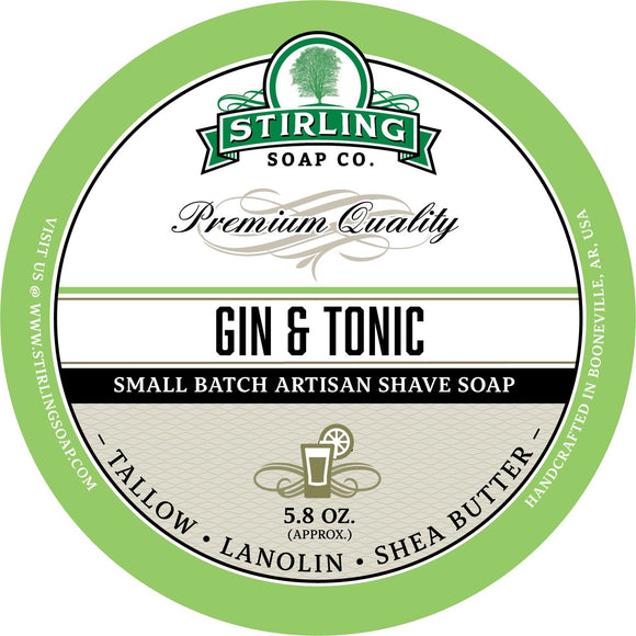 Stirling Soap Company - Shave Soap - Gin & Tonic