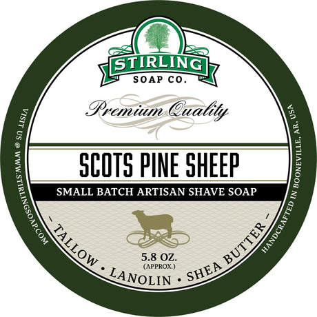 Stirling Soap Company - Shave Soap - Scots Pine Sheep