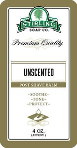 Stirling Soap Company - Unscented - Post-Shave Balm