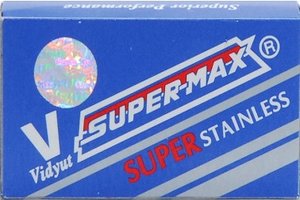 Super-Max - Super Stainless Double Edge Razor Blades - Pack of 10 Blades