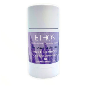 Ethos Grooming Essentials - Sweet Lavender - Face & Body Roll-On Shave Soap Stick