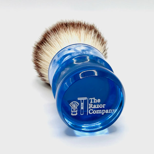 TRC 24mm Blue Pearlized Ice Synthetic Shave Brush – The Razor Company