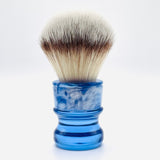 TRC - 24mm Blue Pearl Acrylic - Synthetic Shave Brush