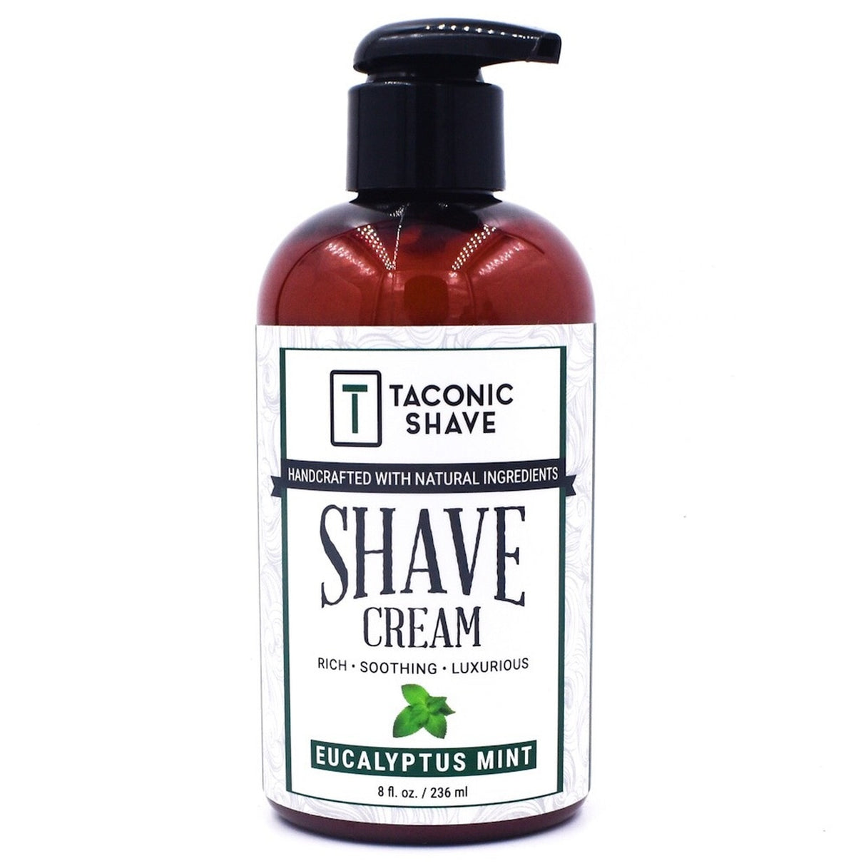 Taconic - Shave Cream In 8 Oz. Pump Bottle - Eucalyptus Mint