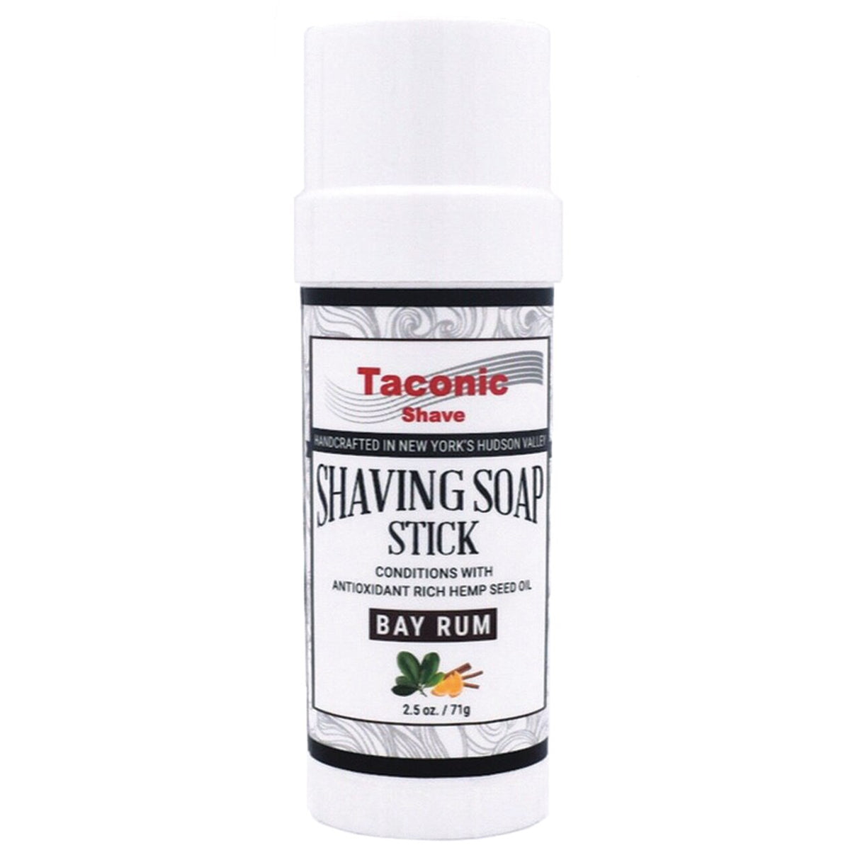 Taconic - Shaving Soap Stick With Hemp Seed Oil - Bay Rum