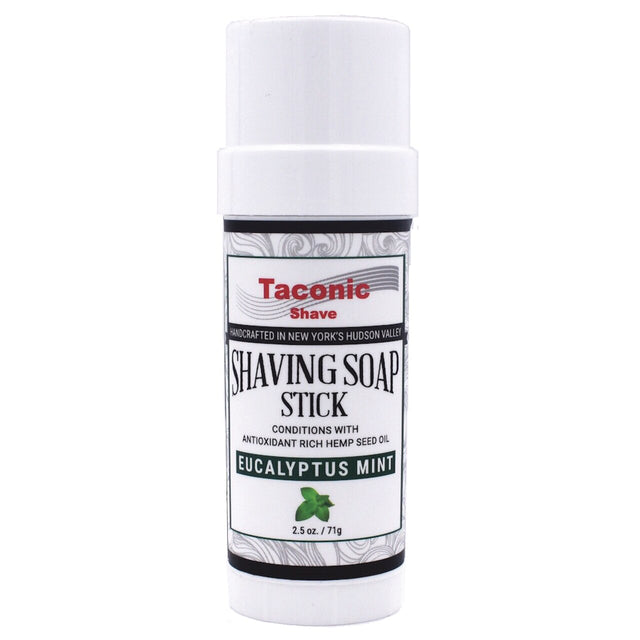 Taconic - Shaving Soap Stick With Hemp Seed Oil - Eucalyptus Mint