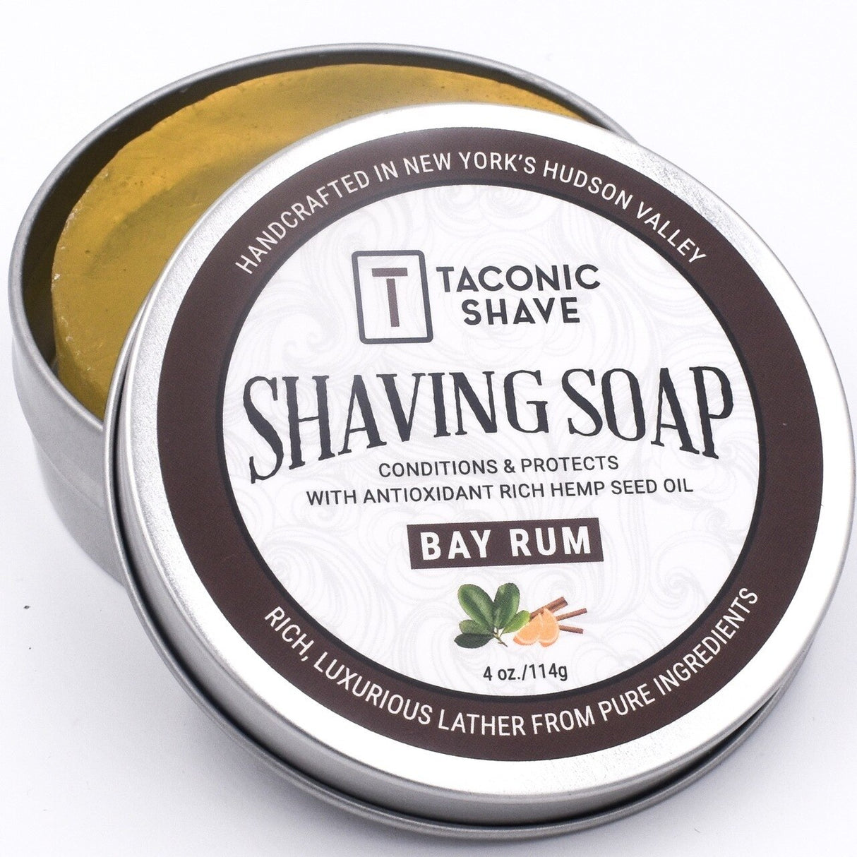Taconic - Shaving Soap With Hemp Seed Oil - Bay Rum