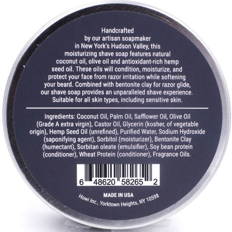 Taconic - Shaving Soap With Hemp Seed Oil - Excalibur