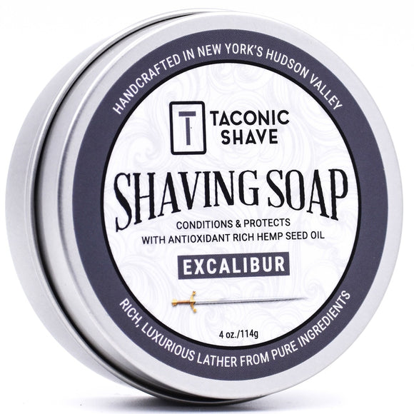 Taconic - Shaving Soap With Hemp Seed Oil - Excalibur