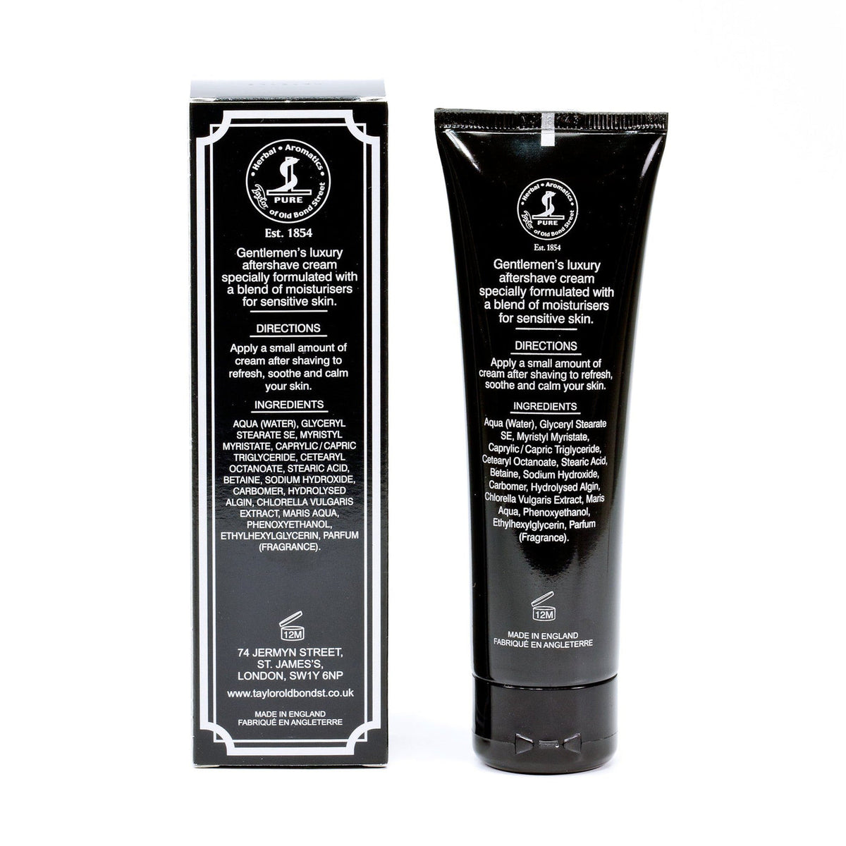 Taylor Jermyn Street Aftershave Cream 75ml | The Razor Company
