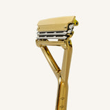 The Leaf Pivoting Head Razor - Gold - Leaf