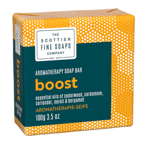 The Scottish Fine Soaps Company - Boost - Aromatherapy Soap Bar