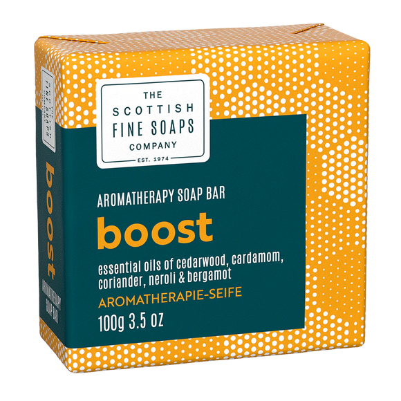The Scottish Fine Soaps Company - Boost - Aromatherapy Soap Bar