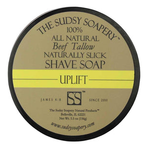 The Sudsy Soapery - Tallow Shave Soap - Uplift