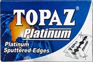 Topaz - Platinum Double Edge Razor Blades - Pack of 10 Blades