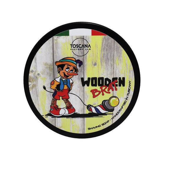Toscana Factory Lab - Wooden Brat - Artisan Shaving Soap 125g
