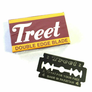 Treet - Double Edge Razor Blades - Carbon Steel "Black Beauties" - Pack of 10 Blades