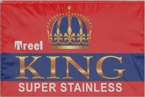 Treet - King Stainless Steel Double Edge Razor Blades - Pack of 10 Blades