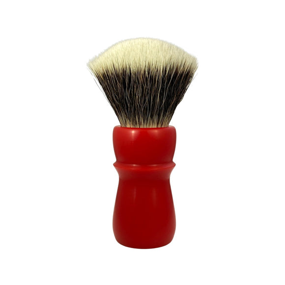 Turning By Tanz - 28mm G5C Synthetic Custom Shave Brush - Matte Red - 2